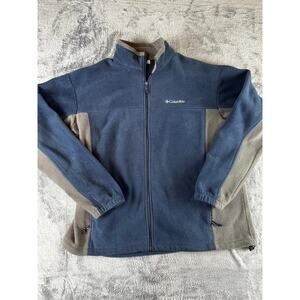 Columbia Sportswear Full-Zip Fleece Jacket Men’s XXL Blue/Gray